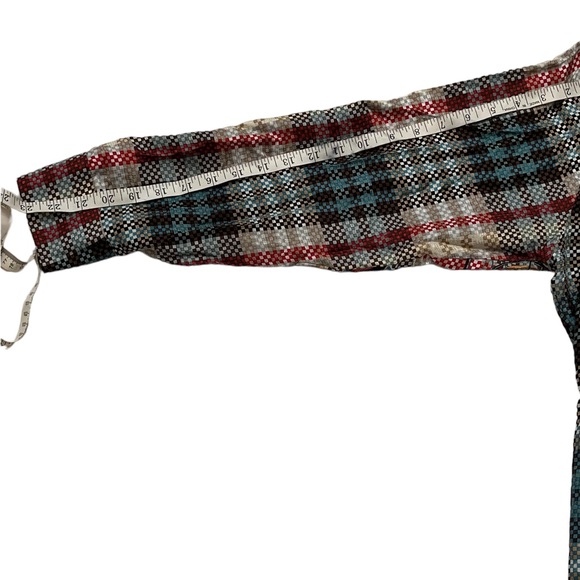 Robert Graham Limited Edition Plaid Shirt 2XL Embroidered 100% Silk Flip Cuff - Picture 3 of 16